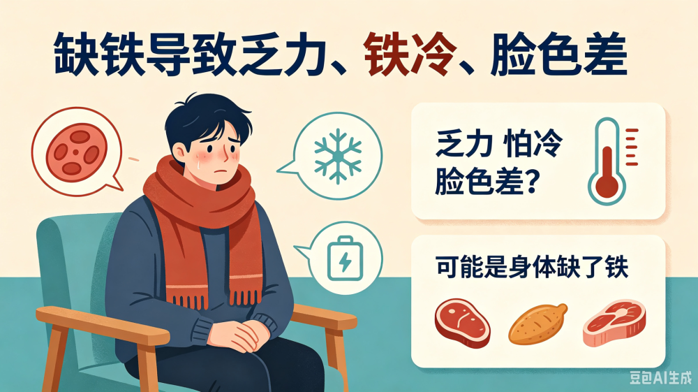 乏力、怕冷、脸色差怎么回事？可能是身体缺了“铁”