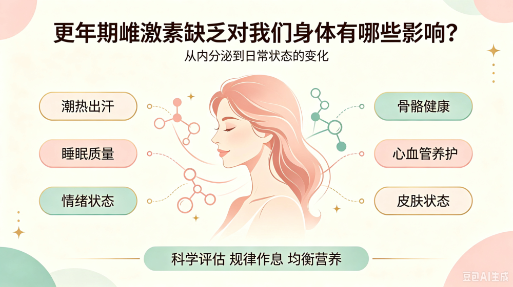 更年期雌激素缺乏对我们身体有哪些影响?