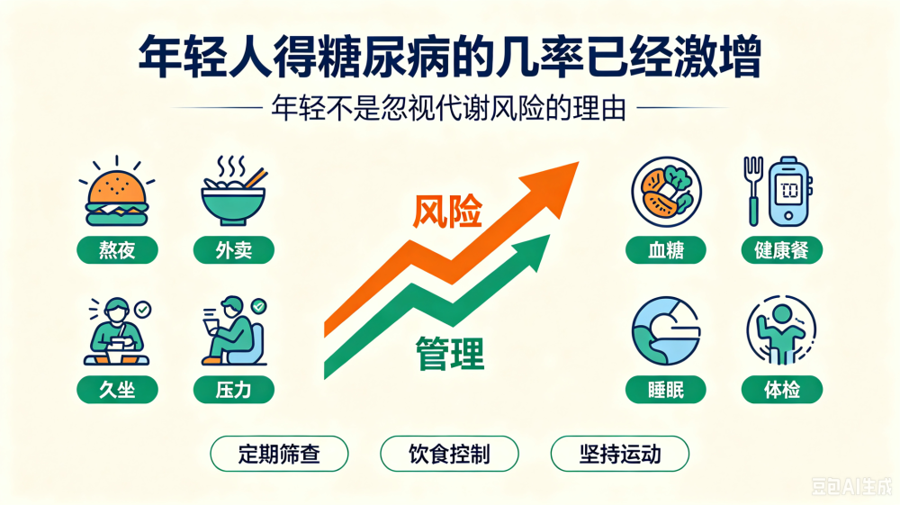 冷知识：时代在进化，年轻人得糖尿病的几率已经激增
